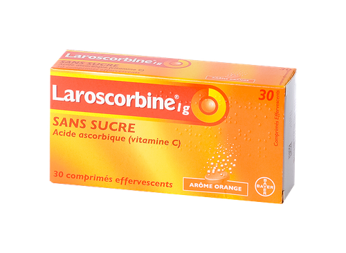 LAROSCORBINE 1G 30 COMPRIMÉS EFFERVESCENTS SANS SUCRE