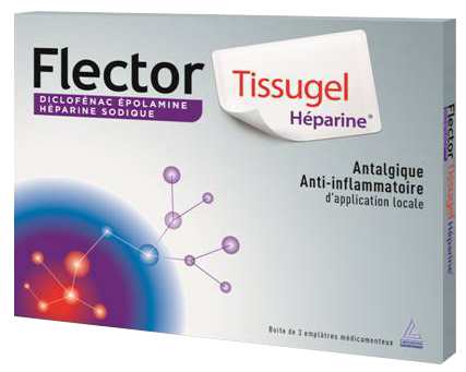 FLECTOR TISSUGEL HEPARINE 3 EMPLATRES